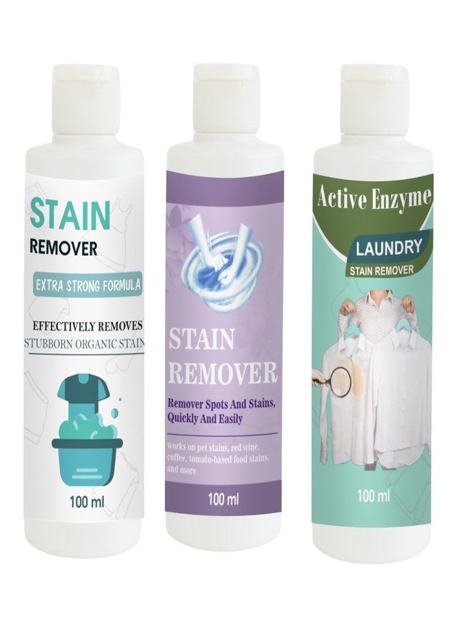 TOOVUS Stain Remover Combo Pack of Doll, Purple and Pista Stain Remover | Multi-Surface Cleaning Solution for Clothes, Fabrics, Upholstery (100 g Each) - Image 1